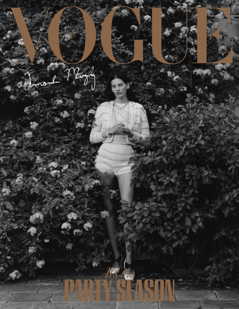 Amanda Murphy featured on the Vogue Netherlands cover from December 2023