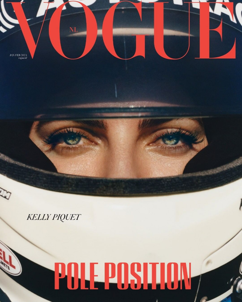 Kelly Piquet featured on the Vogue Netherlands cover from January 2023
