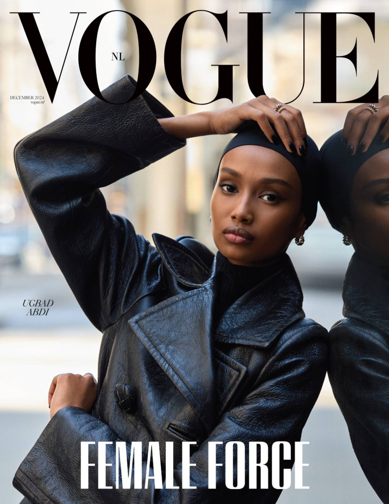 Ugbad Abdi featured on the Vogue Netherlands cover from December 2024