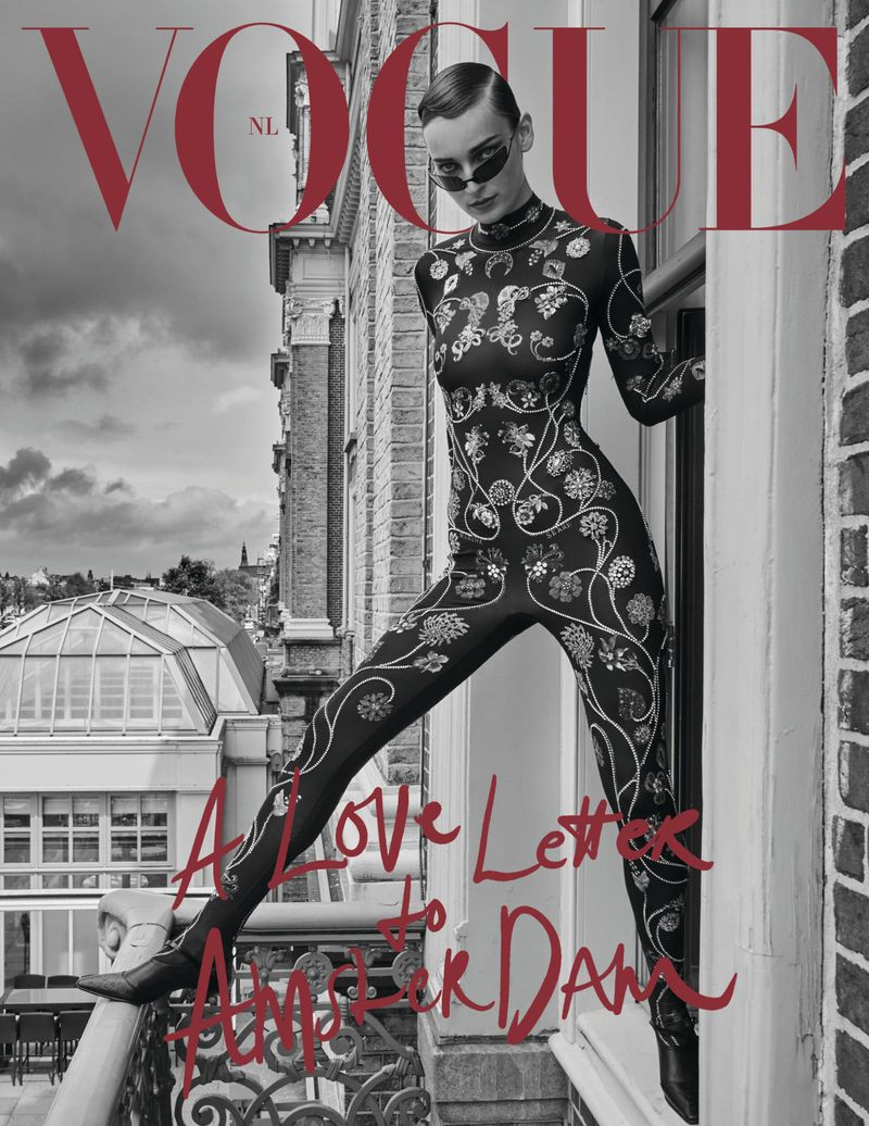 Julia Bergshoeff featured on the Vogue Netherlands cover from November 2024