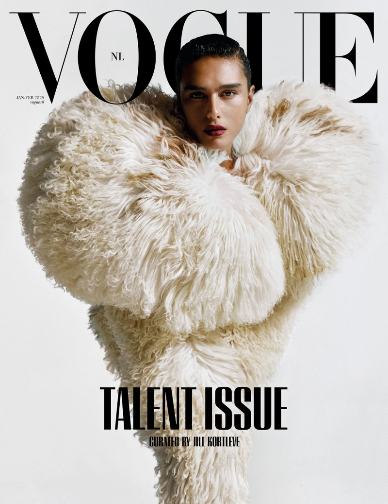 Jill Kortleve featured on the Vogue Netherlands cover from January 2025