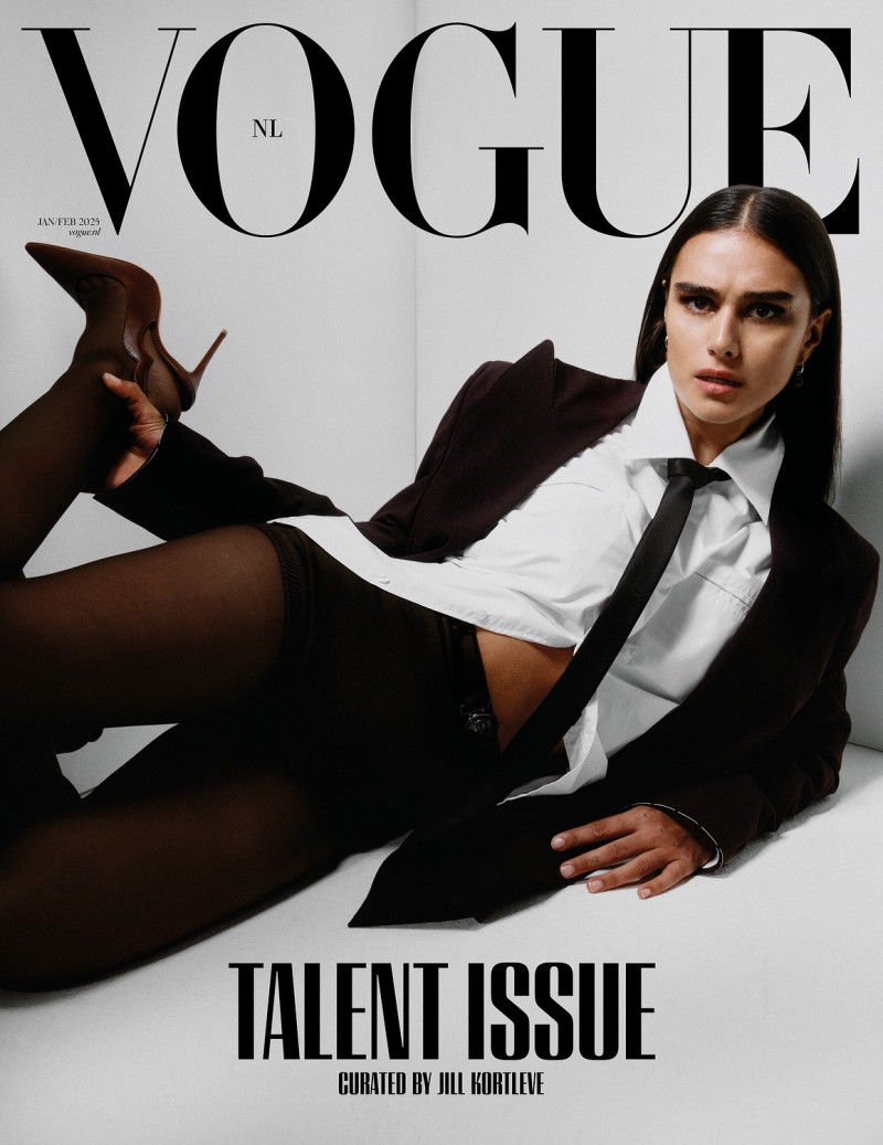 Jill Kortleve featured on the Vogue Netherlands cover from January 2025