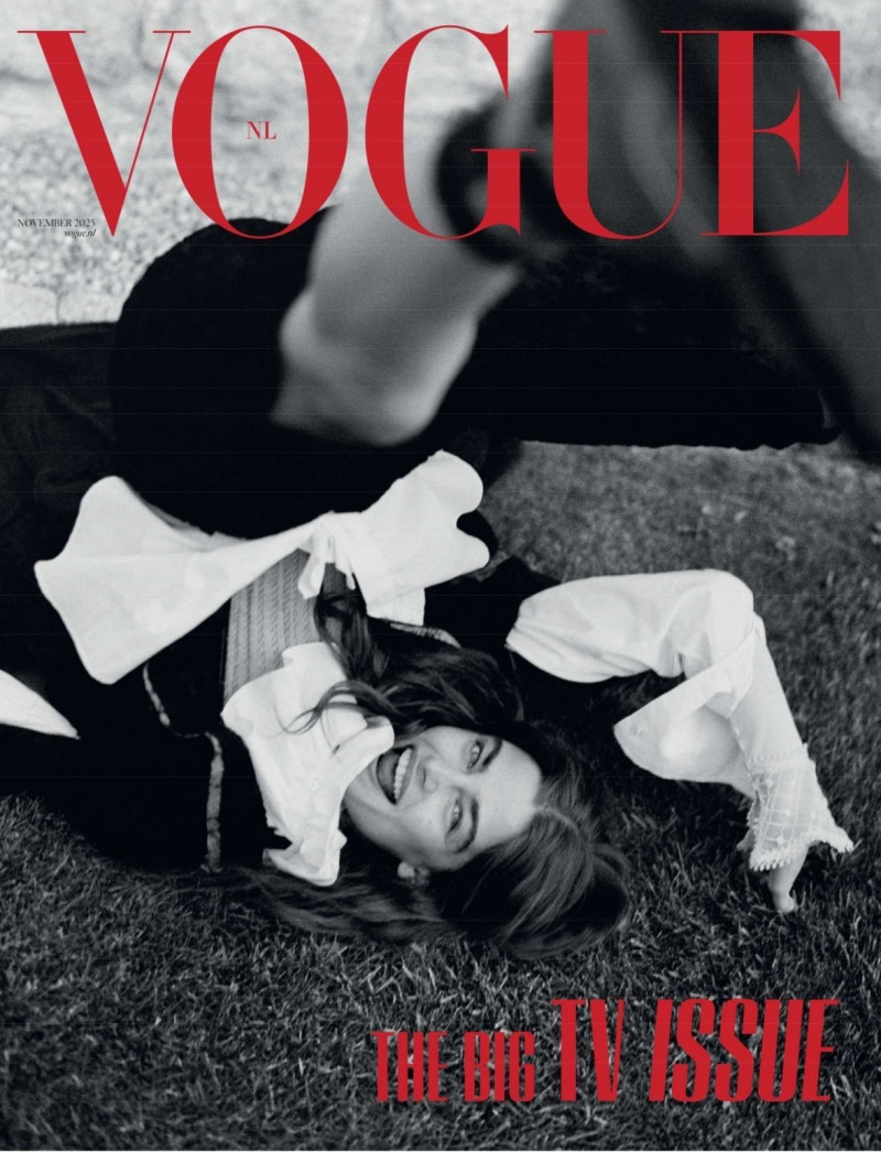 Merlijne Schorren featured on the Vogue Netherlands cover from November 2025