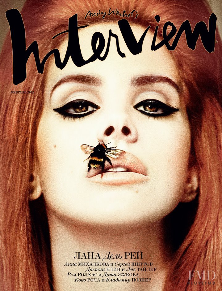 Lana Del Rey featured on the Interview Russia cover from February 2012