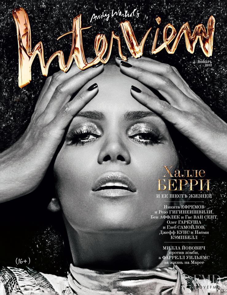 Halle Berry featured on the Interview Russia cover from November 2012