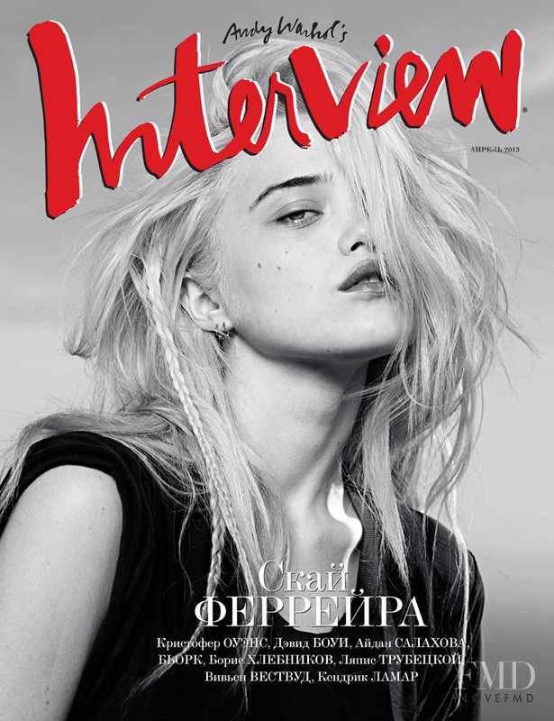 Sky Ferreira featured on the Interview Russia cover from April 2013
