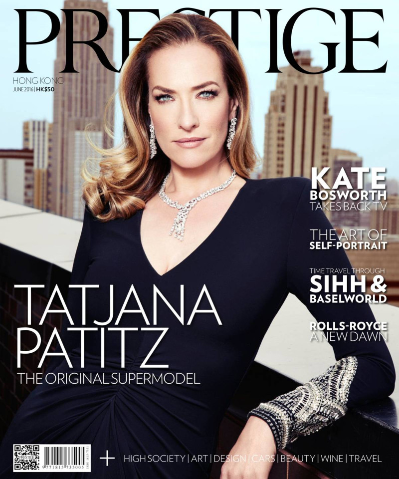 Tatjana Patitz featured on the Prestige Hong Kong cover from June 2016