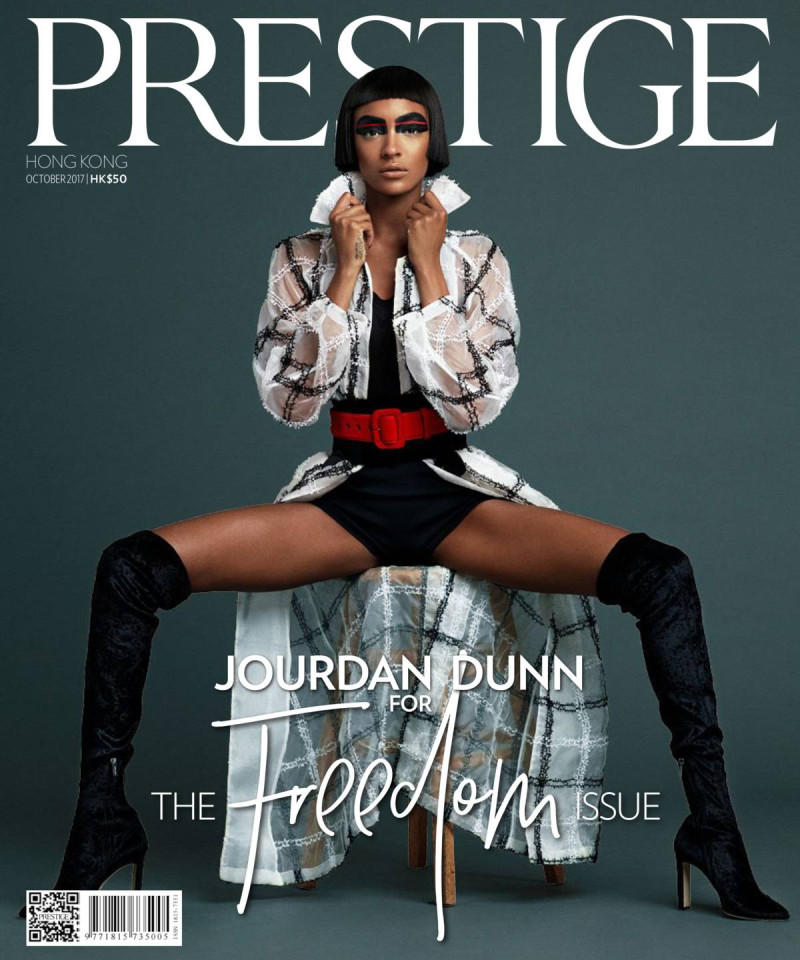 Jourdan Dunn featured on the Prestige Hong Kong cover from October 2017