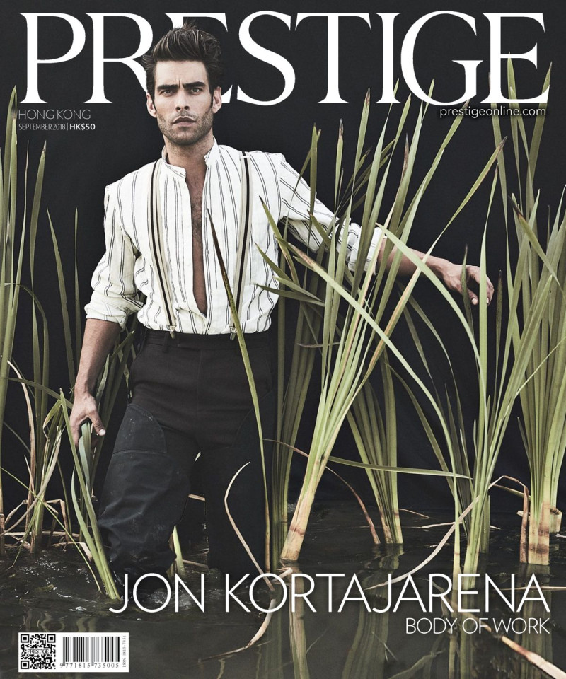 Jon Kortajarena featured on the Prestige Hong Kong cover from September 2018