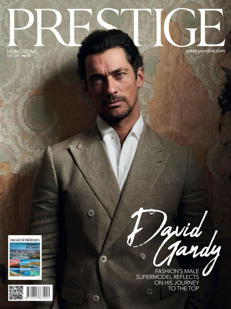 David Gandy featured on the Prestige Hong Kong cover from April 2021