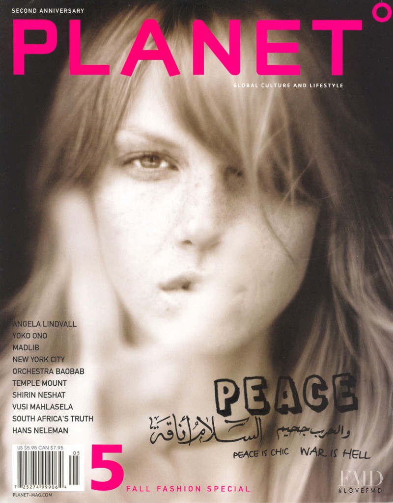 Angela Lindvall featured on the Planet cover from September 2003