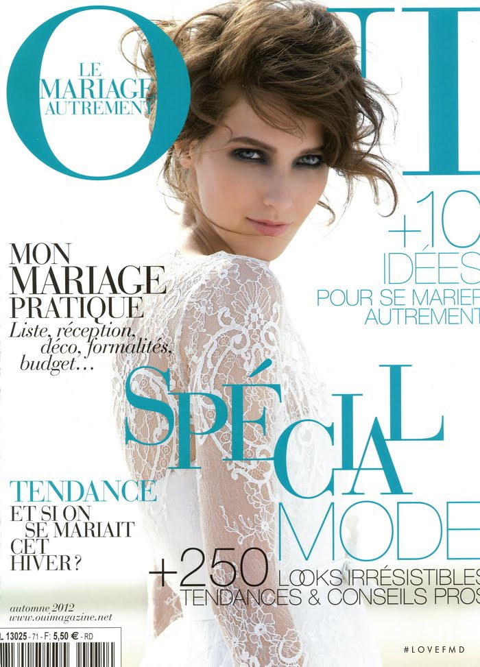 Alena Dedova featured on the OUI cover from September 2012