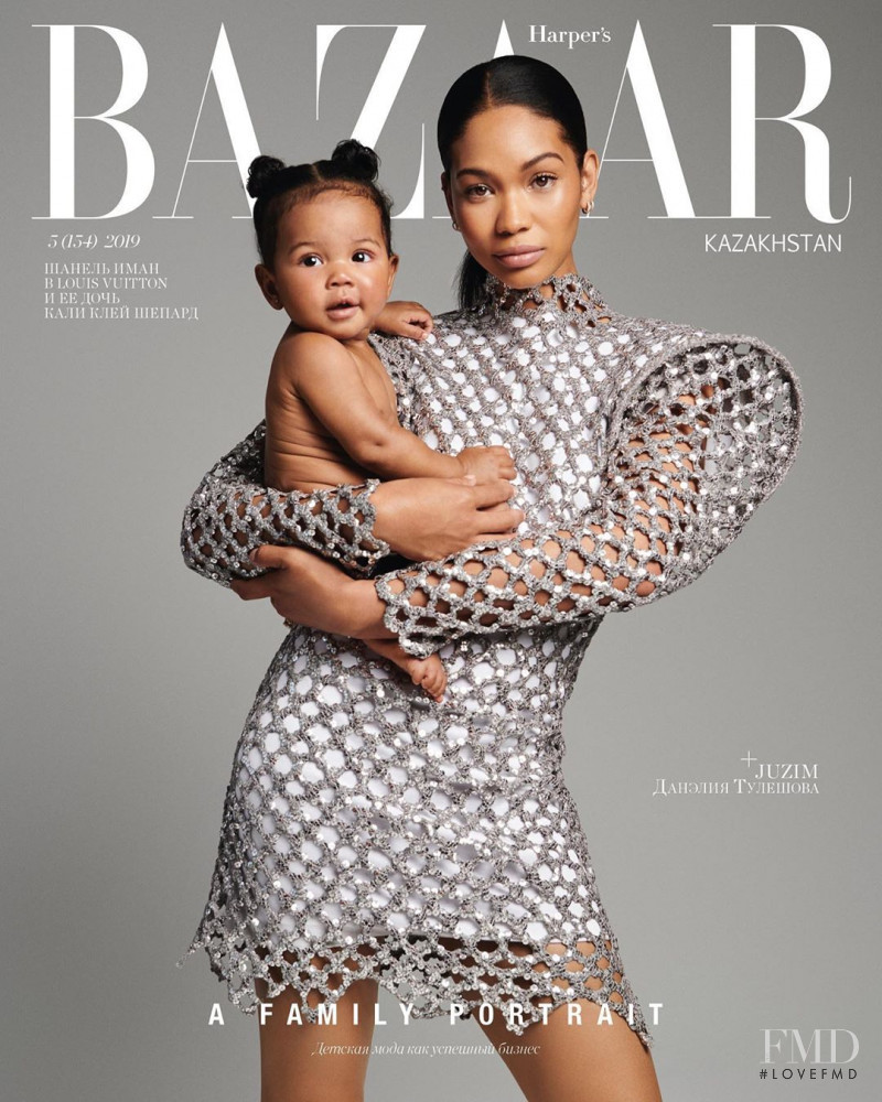 Chanel Iman featured on the Harper\'s Bazaar Kazakhstan cover from June 2019
