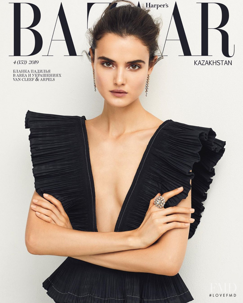 Blanca Padilla featured on the Harper\'s Bazaar Kazakhstan cover from May 2019