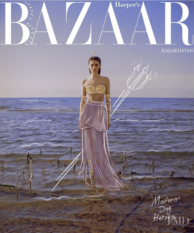  featured on the Harper\'s Bazaar Kazakhstan cover from June 2020