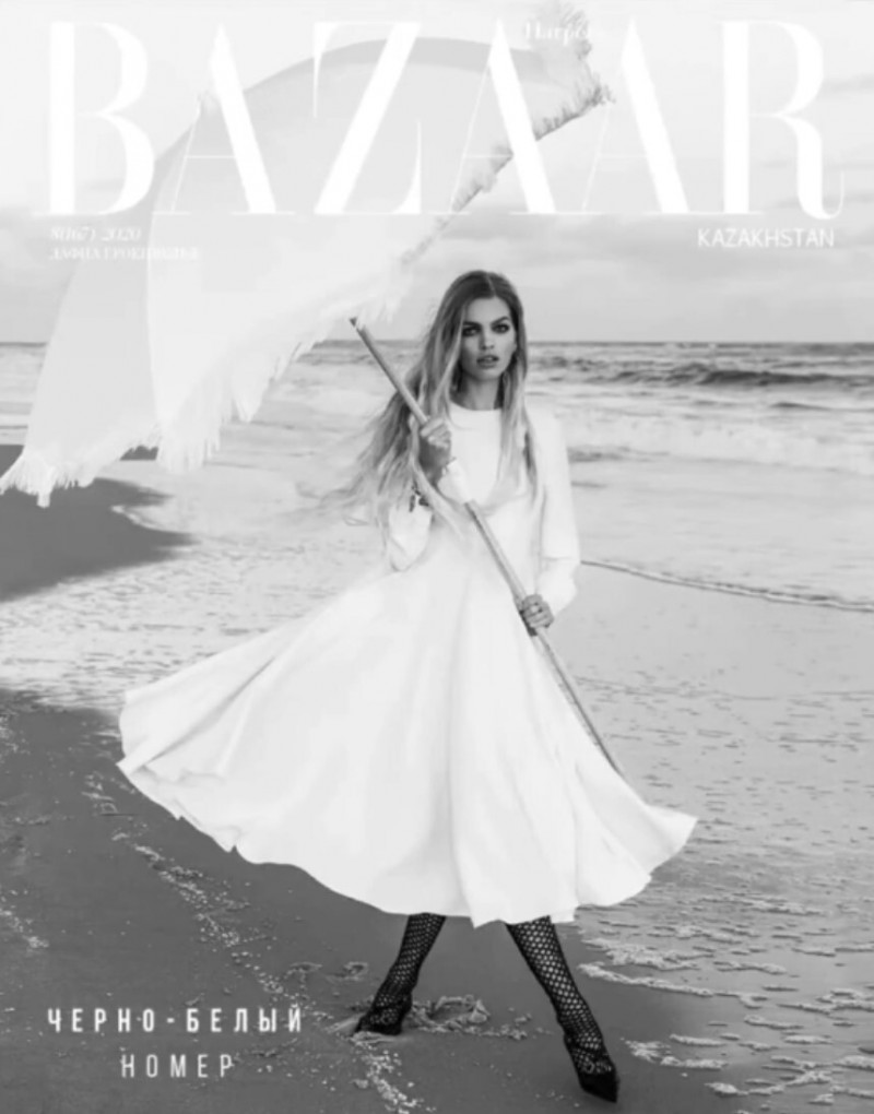 Daphne Groeneveld featured on the Harper\'s Bazaar Kazakhstan cover from November 2020