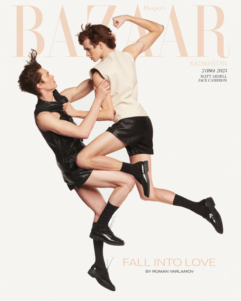 Matt Ardell, Jace Cameron featured on the Harper\'s Bazaar Kazakhstan cover from March 2023