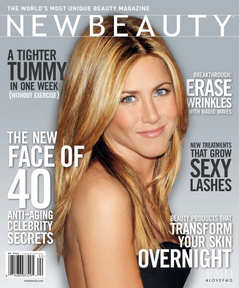 Jennifer Aniston featured on the New Beauty Magazine cover from March 2009