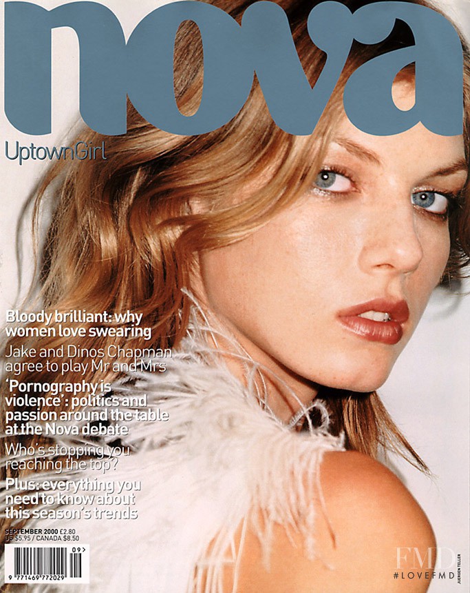 Angela Lindvall featured on the nova cover from September 2009