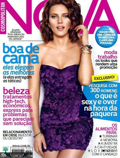 Scarlett Johansson featured on the nova cover from March 2012