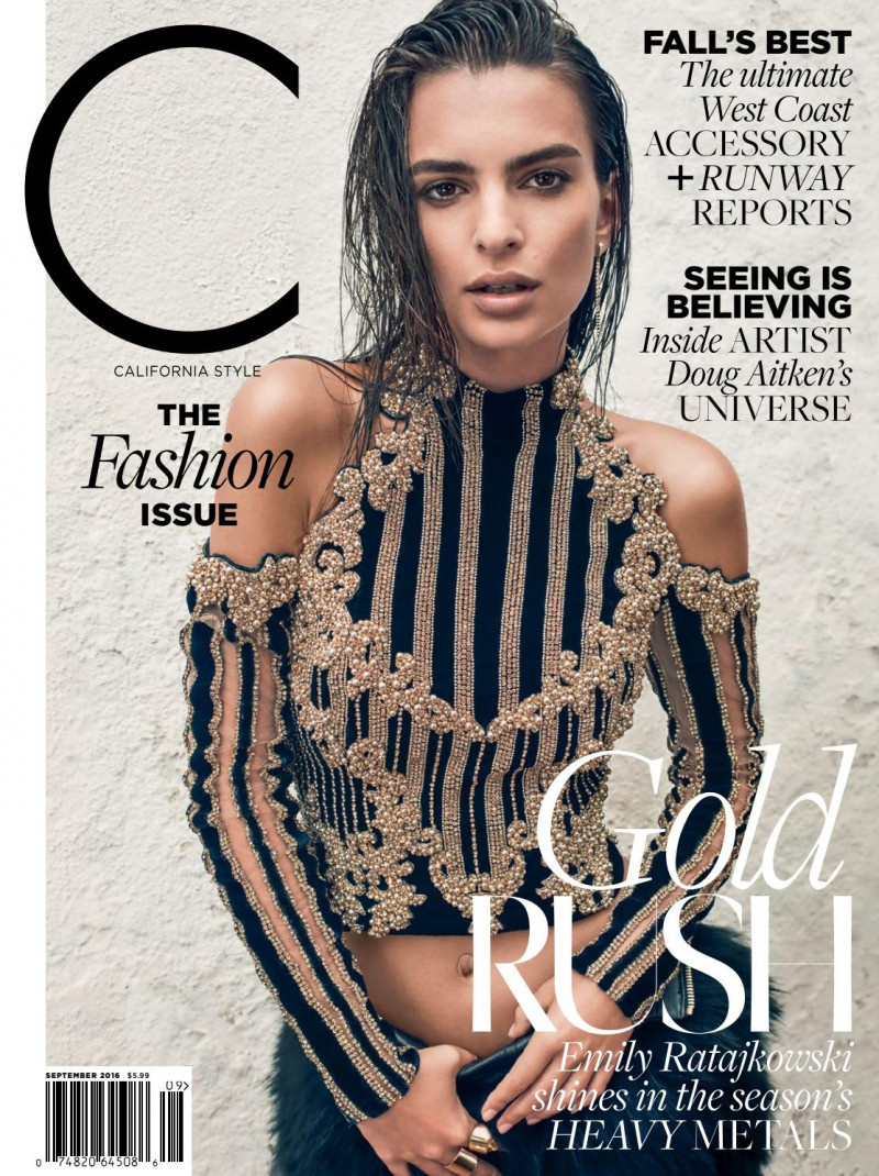 Emily Ratajkowski featured on the C California Style cover from September 2016