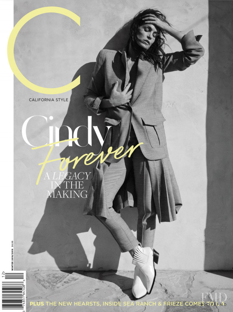 Cindy Crawford featured on the C California Style cover from December 2018