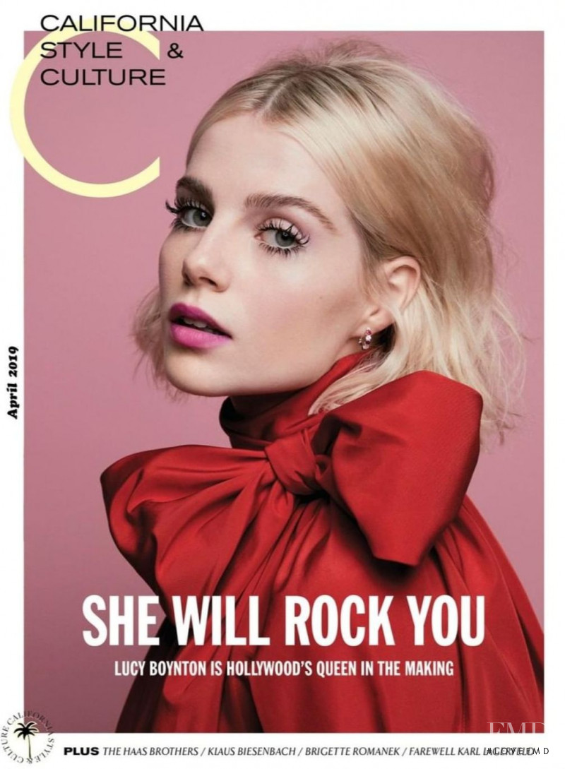 Lucy Boynton  featured on the C California Style cover from April 2019