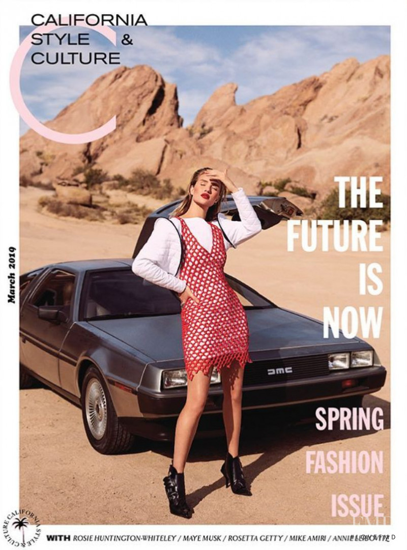 Rosie Huntington-Whiteley featured on the C California Style cover from March 2019