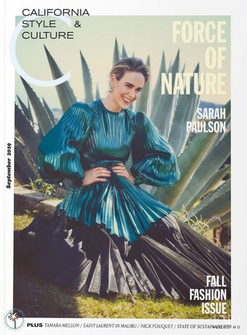 Sarah Paulson featured on the C California Style cover from September 2019