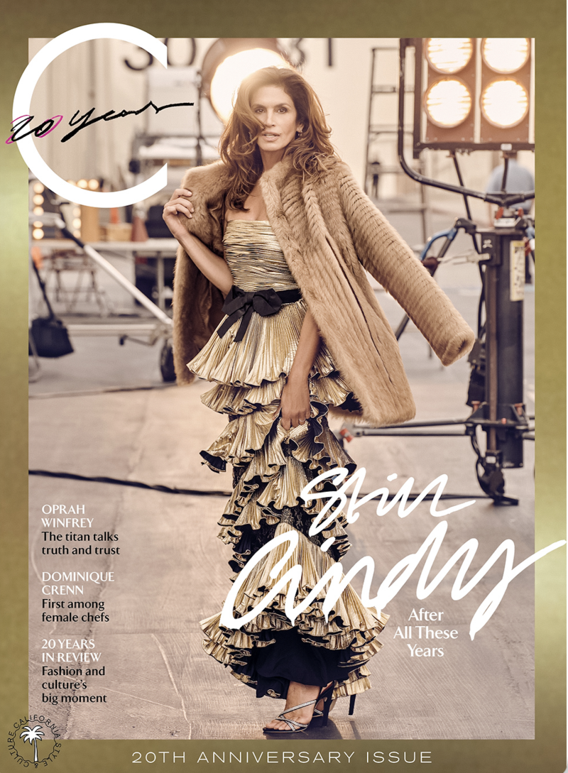 Cindy Crawford featured on the C California Style cover from October 2025