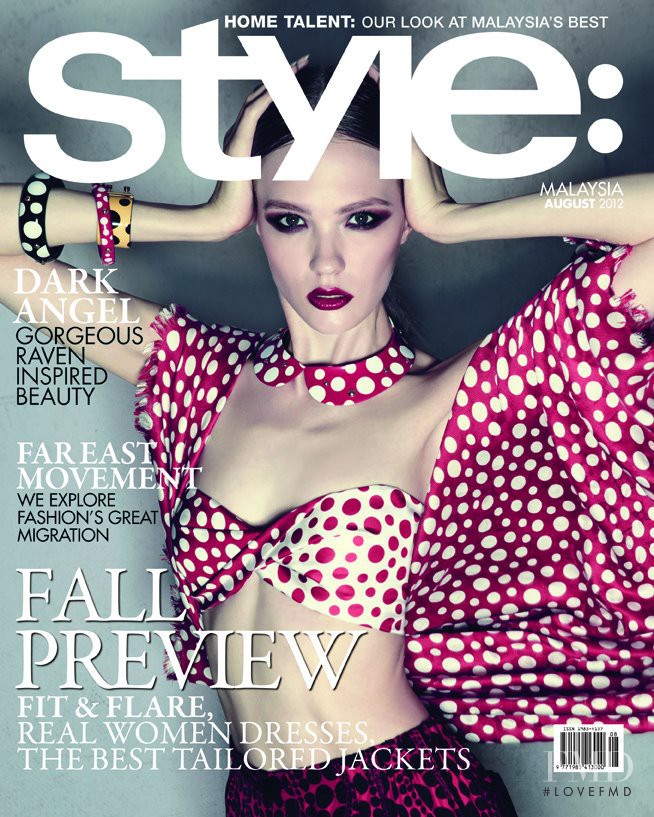Alina Vertinskaya featured on the Style: Malaysia cover from August 2012