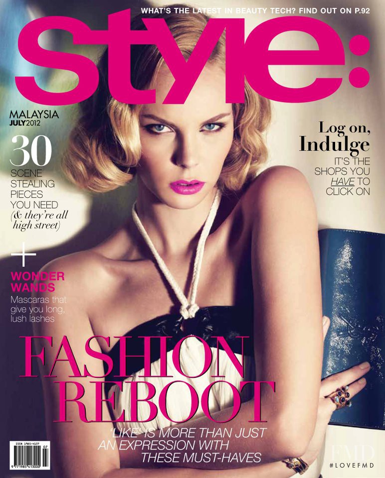 Veronika Chrenkova featured on the Style: Malaysia cover from July 2012