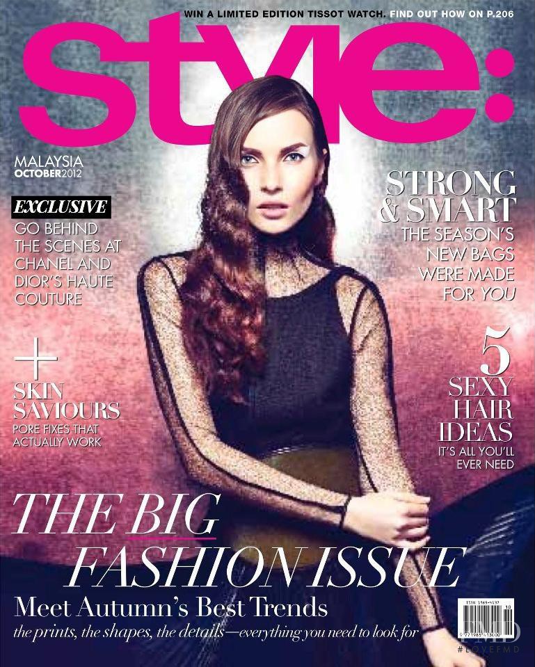 Albina Fazylova featured on the Style: Malaysia cover from October 2012