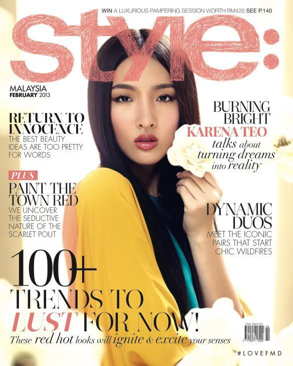 Karena Teo featured on the Style: Malaysia cover from February 2013