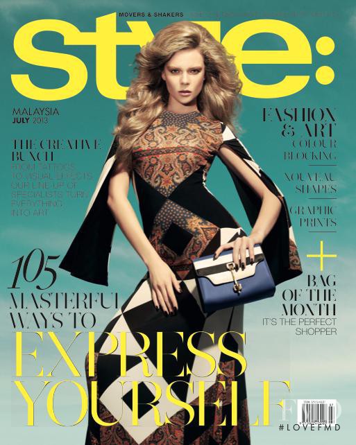 Dasha Astashina featured on the Style: Malaysia cover from July 2013