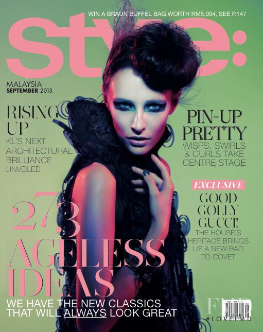 Veronika Herkova featured on the Style: Malaysia cover from September 2013