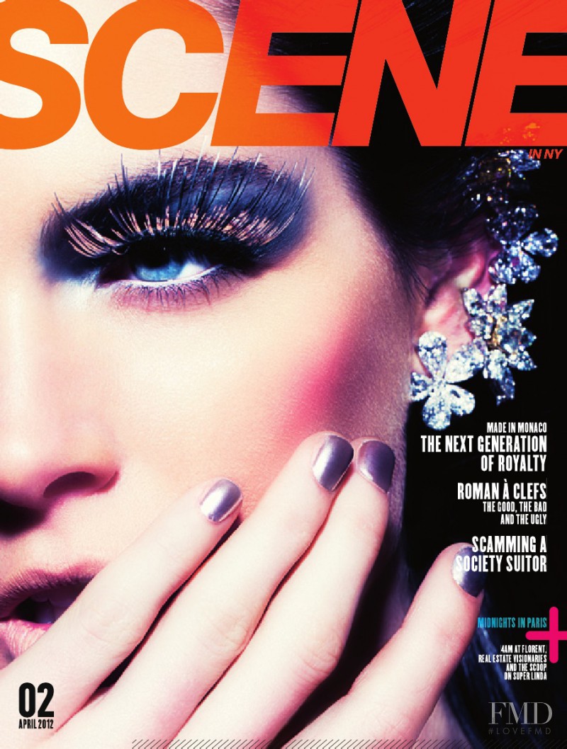 Hilary Rhoda featured on the Scene in NY cover from April 2012