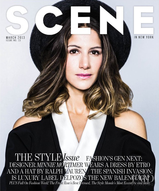 Minnie Mortimer featured on the Scene in NY cover from March 2013