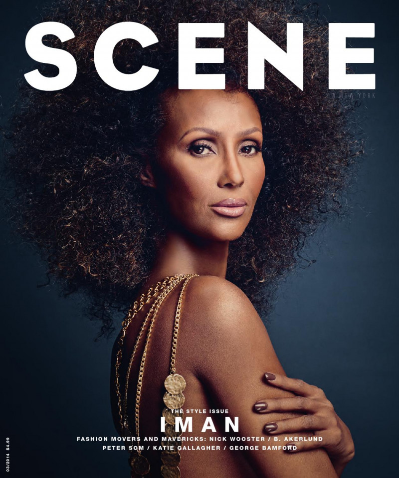 Iman Abdulmajid featured on the Scene in NY cover from March 2014