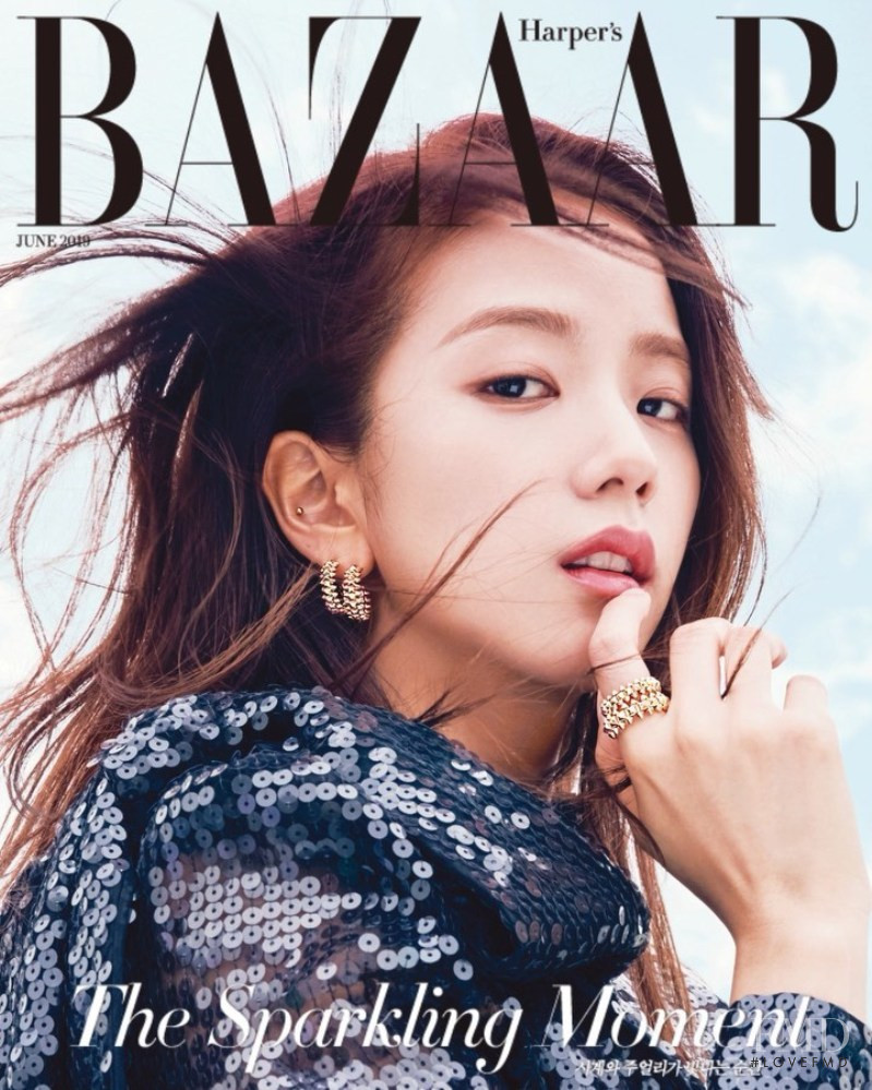  featured on the Harper\'s Bazaar Korea cover from June 2019