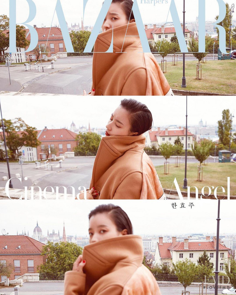 Han Hyo Joo featured on the Harper\'s Bazaar Korea cover from October 2019