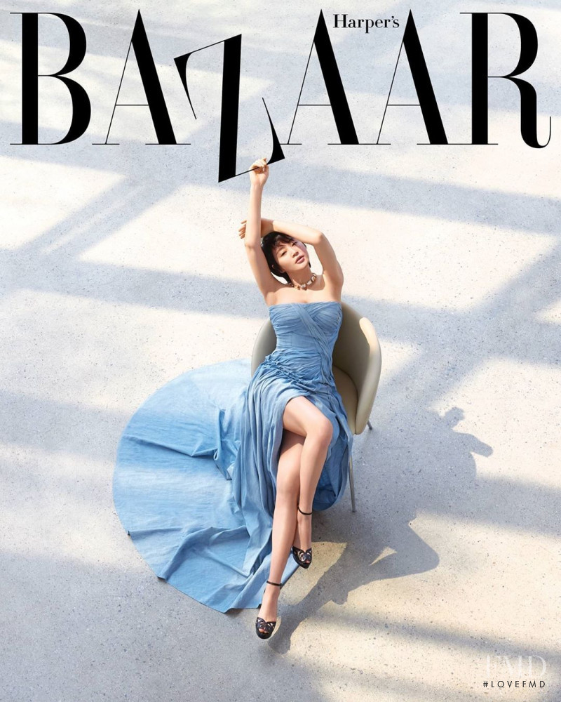 Kim Hye-soo featured on the Harper\'s Bazaar Korea cover from May 2020