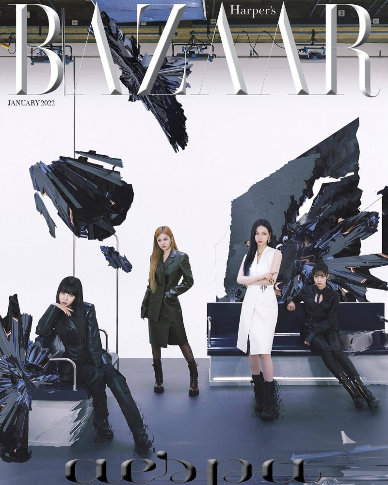  featured on the Harper\'s Bazaar Korea cover from January 2022