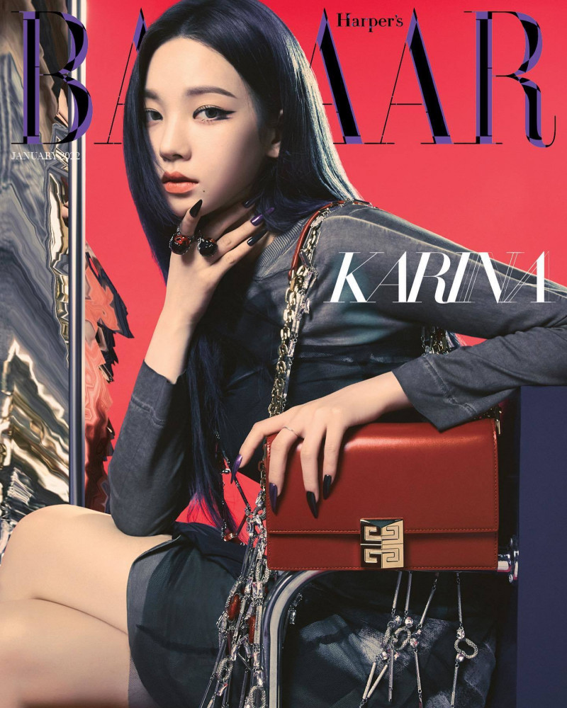  featured on the Harper\'s Bazaar Korea cover from January 2022