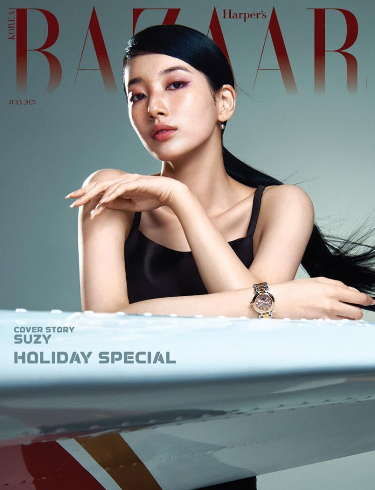  featured on the Harper\'s Bazaar Korea cover from July 2023