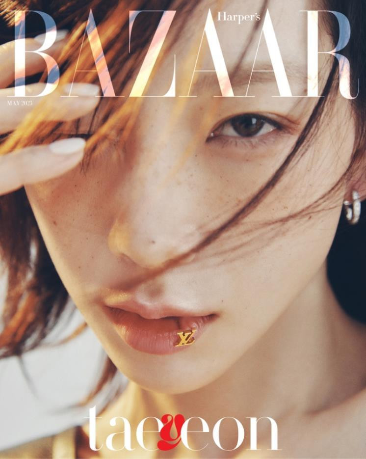 Taeyeon  featured on the Harper\'s Bazaar Korea cover from May 2023