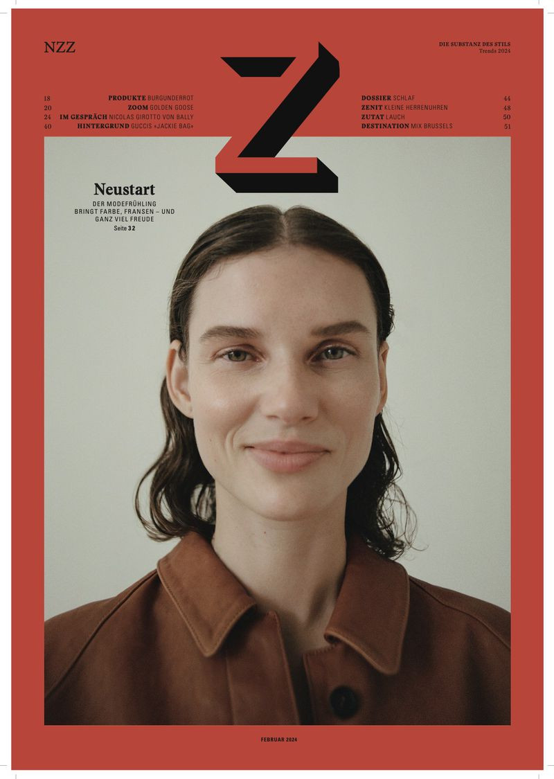 Giedre Dukauskaite featured on the Z - Germany cover from February 2024