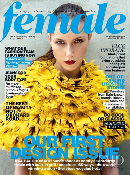  featured on the Female Singapore cover from October 2010