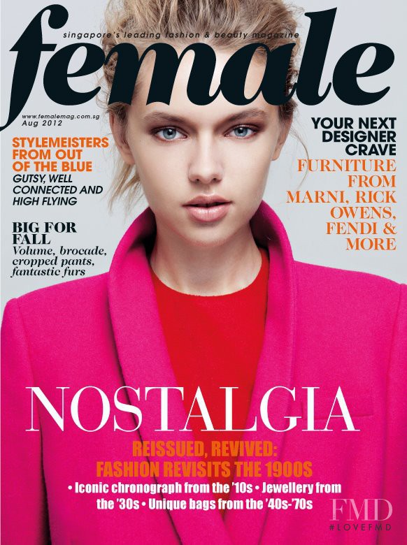 Olha Remez featured on the Female Singapore cover from August 2012
