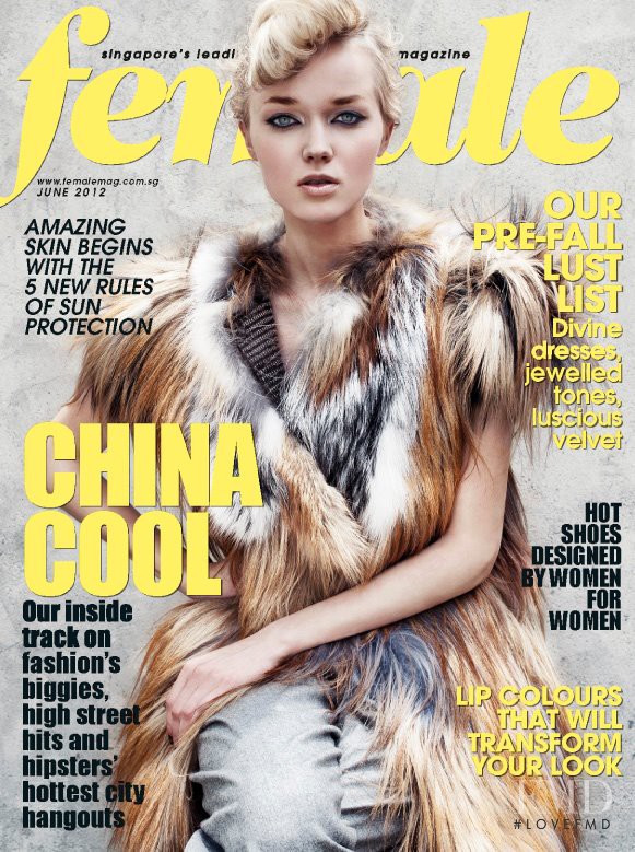 Anna-Sofia Ali-Sisto featured on the Female Singapore cover from June 2012